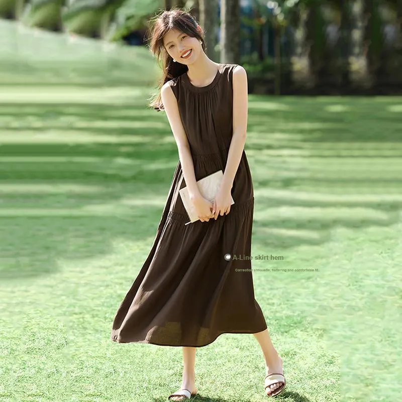 LUYOUYE Sleeveless Dress Women's-4