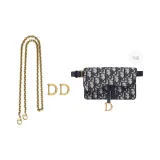 Dior 벨트, 앤틱 골드 체인 120cm [포함됨 1쌍 앤틱 골드 버클]