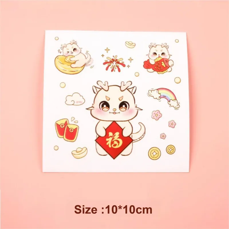 XIAOKOUTU Send Ten Astronaut Instagram Style Cartoon Pattern Cute Creative Transparent Stickers. Stickers-3