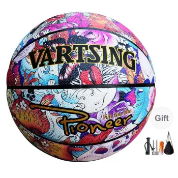 Vartsing PU Basketball Pink Size 7 Ball Training Match Unisex