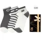 Dark Gray, Stripes, English (3 Pack)