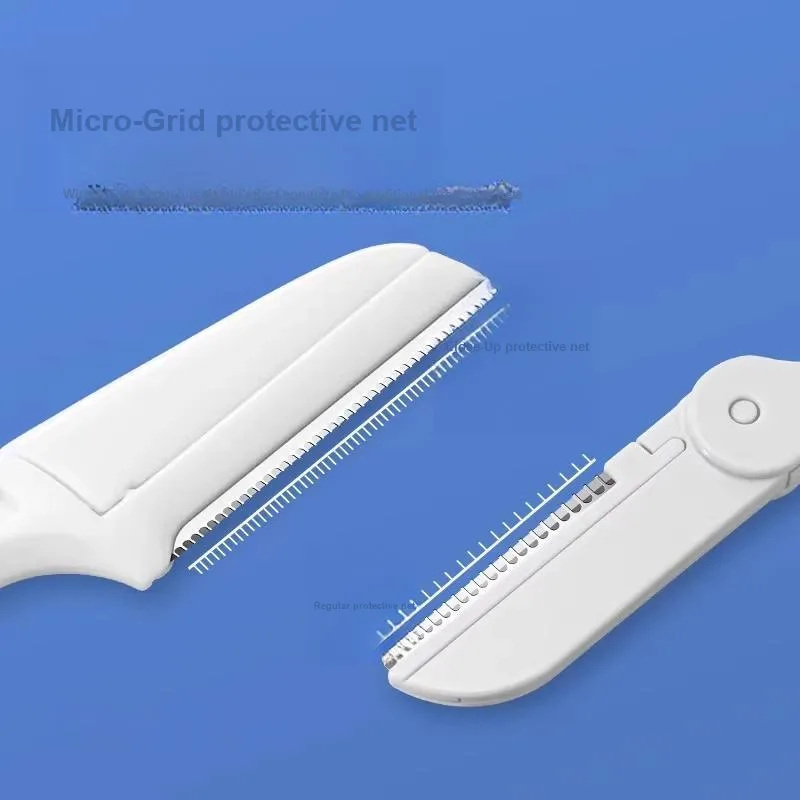 Oeiez Beginner Foldable Eyebrow Razors For Women's Safety Shaving, Full Set For Men And Women's Make up Tools-2