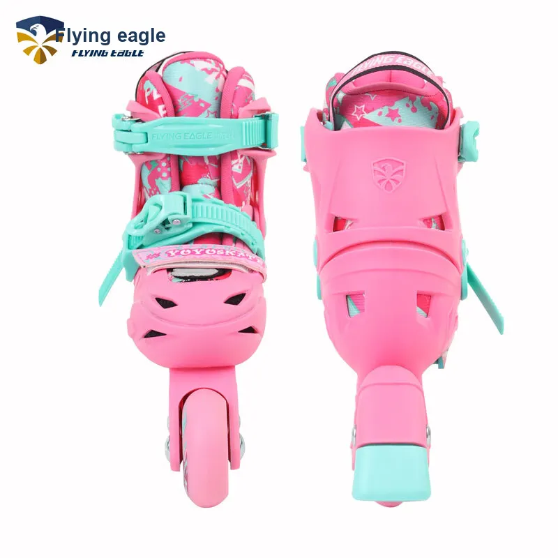 FLYING EAGLE Inline Skates Pink Cyan Unlined Shoes-5