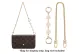 Round Buckle Camellia 15cm+47cm Gold Copper Chain (Underarm Carry)