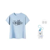 여성 크롭 더스티 블루 (무료 해피 강아지 포함)
