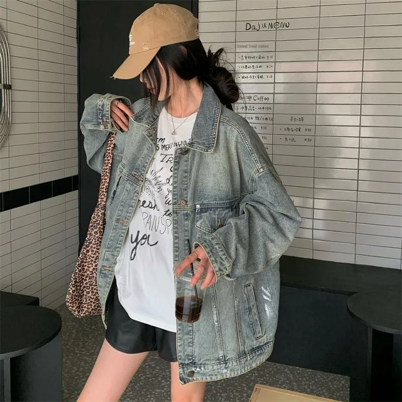 XIAOJUCHUANLI Denim Jacket Unisex-3