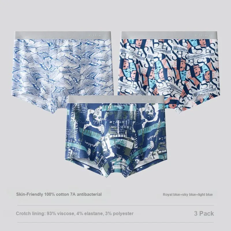 H YXIANG Underpants Men's 3 Pack-7
