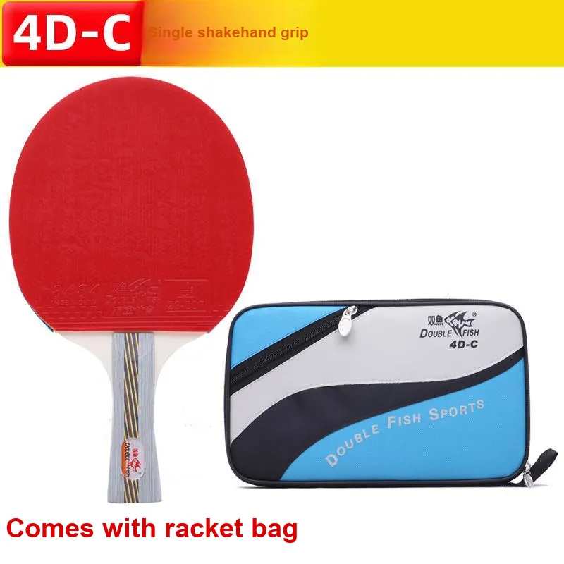 DOUBLEFISH Ping Pong Paddles Unisex Pure Wood Red-3