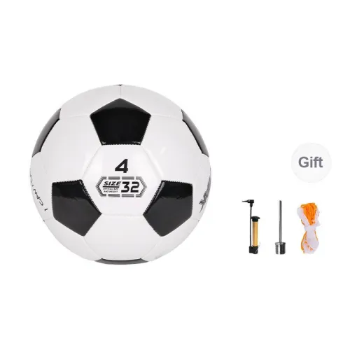 PEAK Size 54 Size Soccer PVC Machine Stitched Soccer Ball Unisex Black White