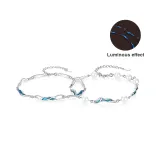 Glow in The Dark Ripple Bracelet Couple's