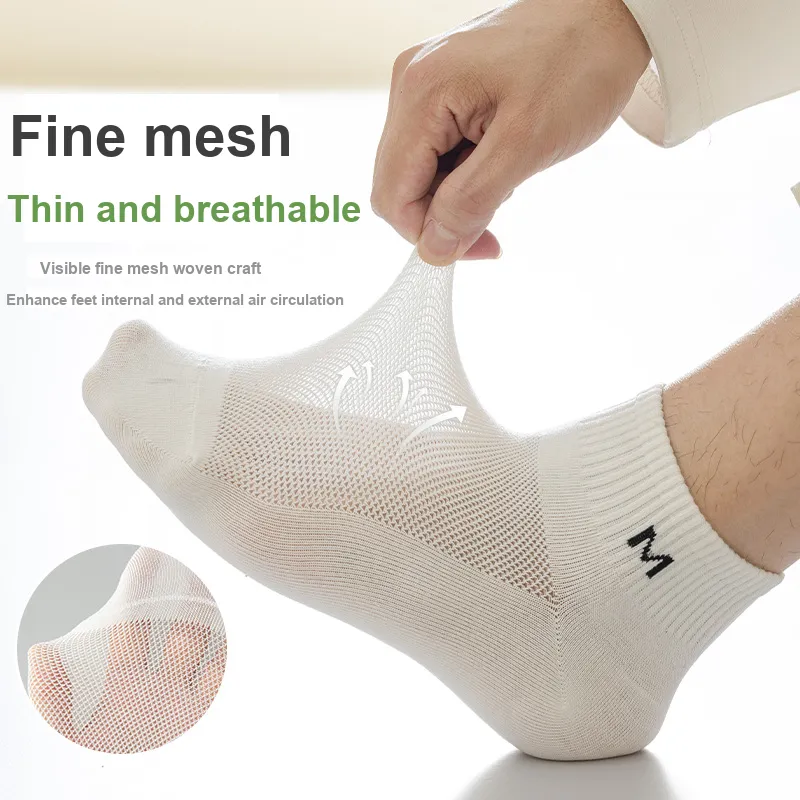 Cotton Gene Ankle Socks Men's 5 Pack-3