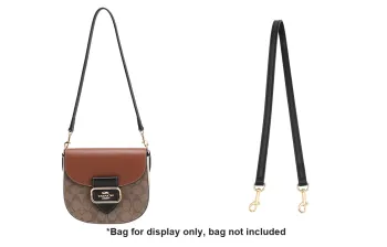 Luxury Care Artisan Workshop Metal Bag Strap Shoulder Strap Women's Black/Light Brown/White
