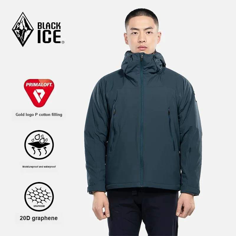 Black Ice Puffer Jackets Men-6