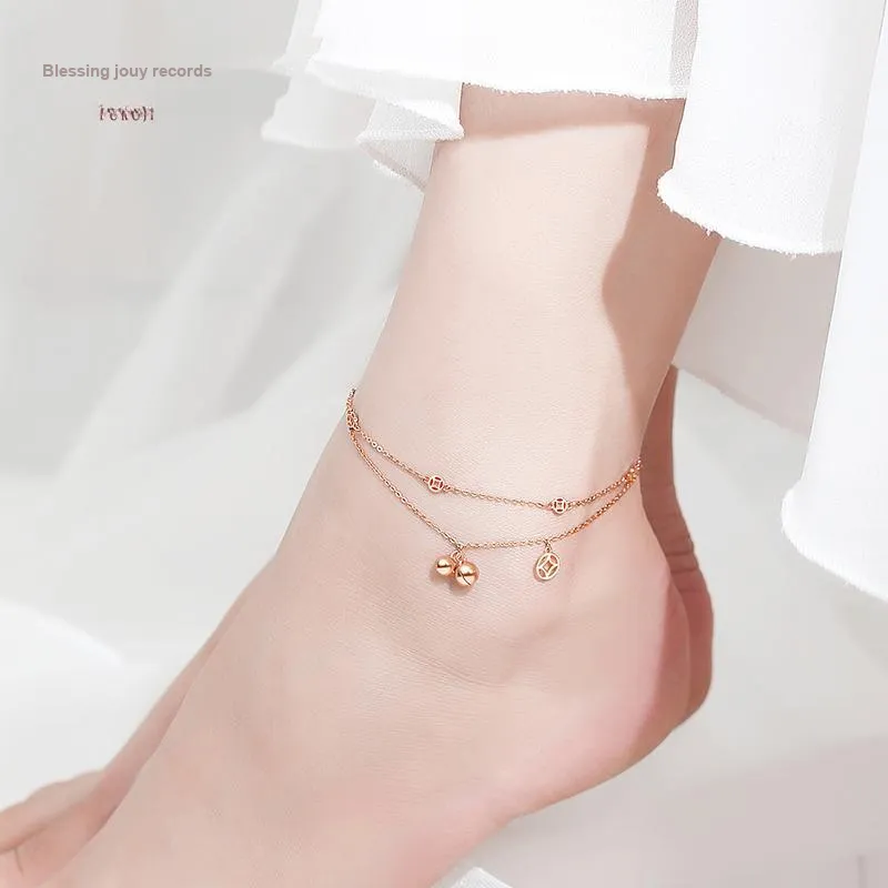 Fu Ru Ji 925 Sterling Silver Anklets Women's-2
