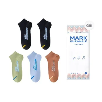 FAIRWHALE Ankle Socks Men's 5 Pack