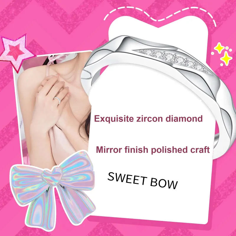 Barbie 925 Sterling Silver Rings Unisex-4