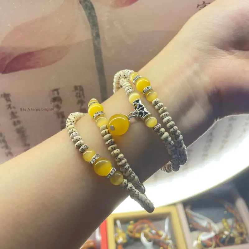 JIUHUASHAN Star Moon Bodhi Seeds Bracelets Unisex-23