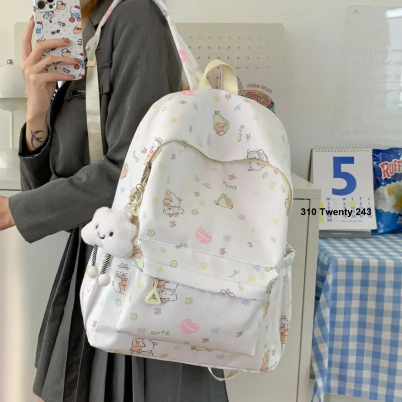 Parker Bear Composite Cloth Backpack Women's Multicolor-11