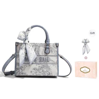MISS GAIL Synthetic Leather Handheld Crossbody Handbag Regular Women's Blue