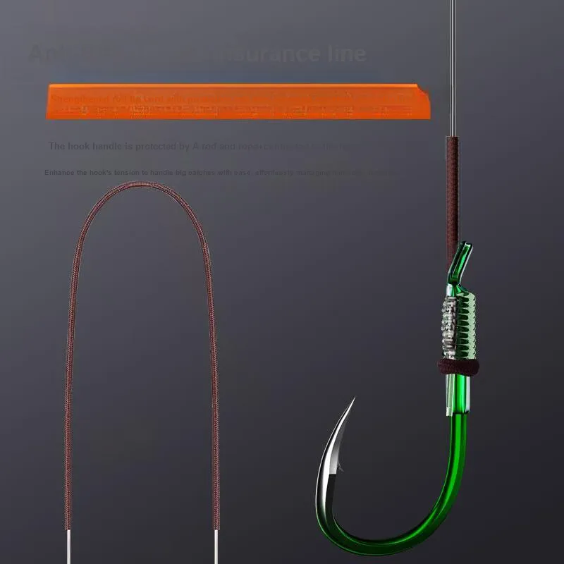 SIMAGO Fish Hook Black Pit Wild Fishing For Tilapia Silver Carp And Bighead Carp Unisex Barbed Hook-3