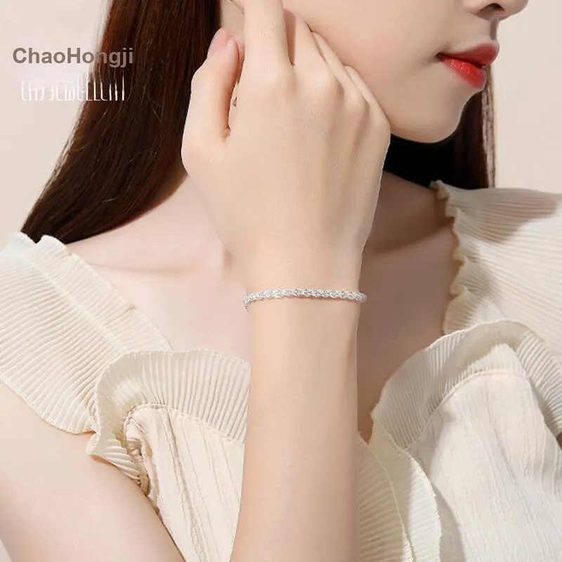 CHAOHONGJI S925 Silver Bracelets Women's-9