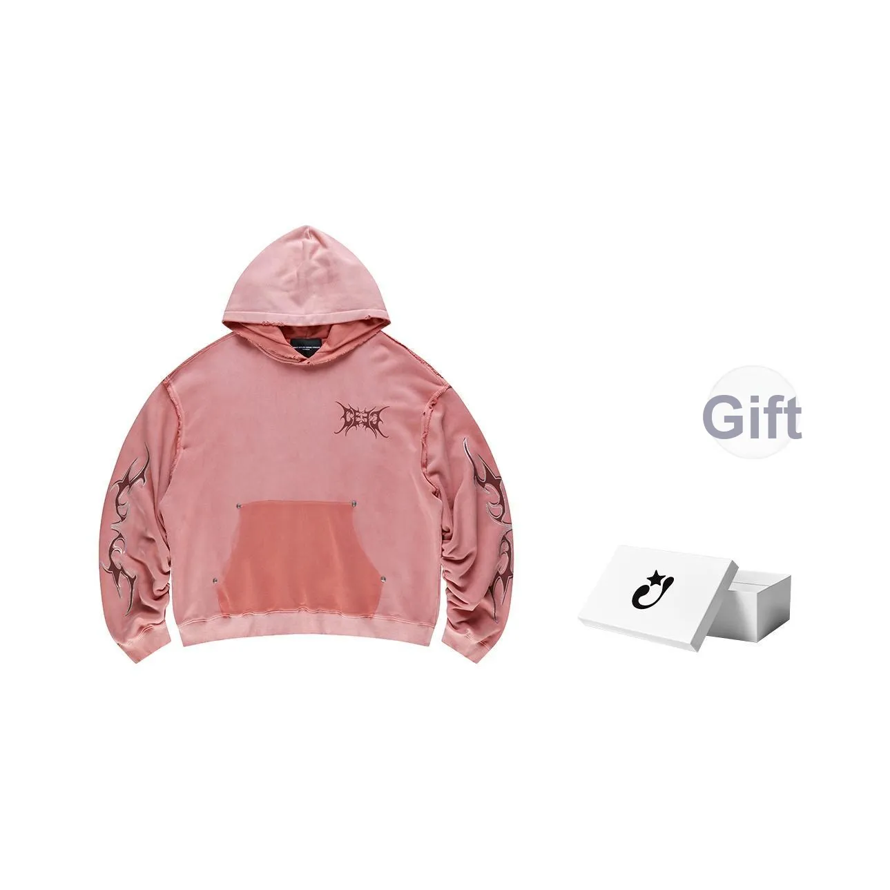 CEEC LA 24FW Свитшот Унисекс Грязно-розовый