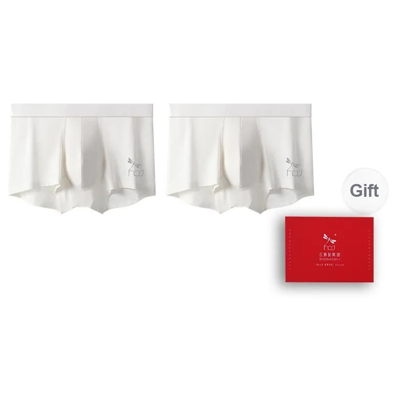 RED DRAGONFLY Cotton Panties Men's Combo Gift Box Sets White-12
