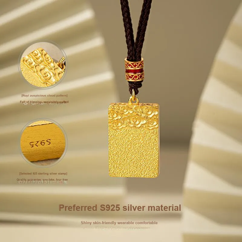 Mofei S925 Silver Necklaces Unisex-5