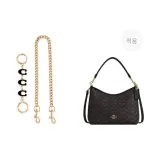 블랙 3C+장식 체인 47cm - 골드 톤