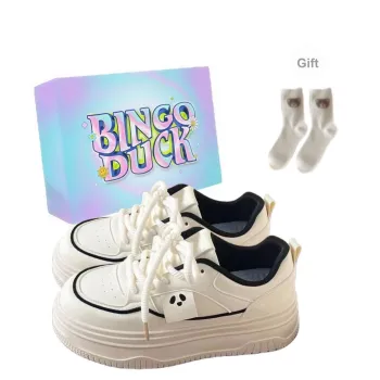 BINGO DUCK Slip Resistant Low Top Skateboard Shoes Women's