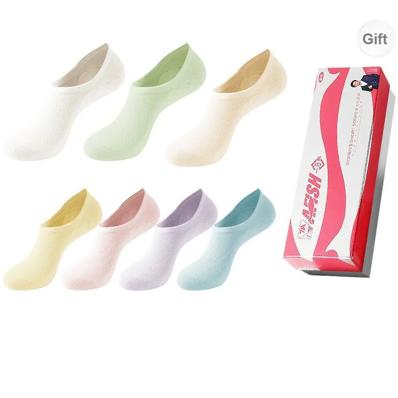 AFISH Mid Calf Socks Unisex 7 Pairs Gift Box Packaging-41