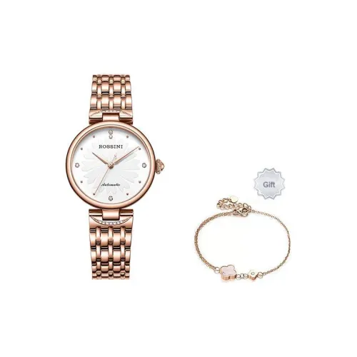 ROSSINI Автоматический Механический Movement Женские Часы Classic Beauty Collection 33mm*33mm*11mm Белые