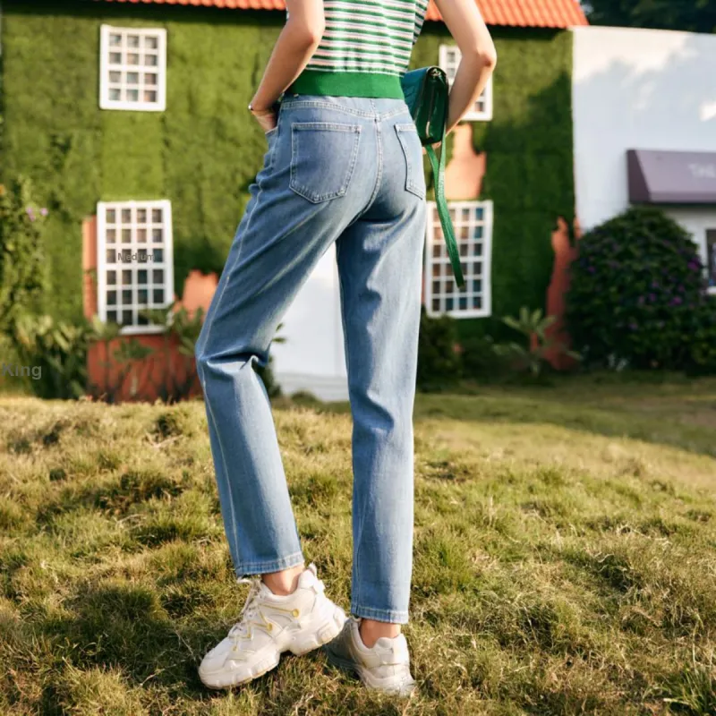 Olrain SS22 Jeans Women's Denim Blue-3