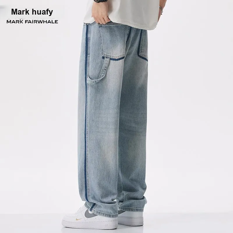 FAIRWHALE Jeans Unisex Light Blue-5