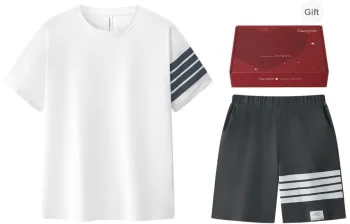 Gongdie Pajama Set Men White Gift Box Set