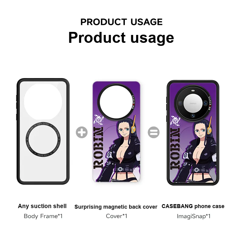 CASEBANG Made Of Polycarbonate One Piece Collaboration Phone Case With Magnetic Back Cover For Huawei Mate60/Pro/Pro+-11