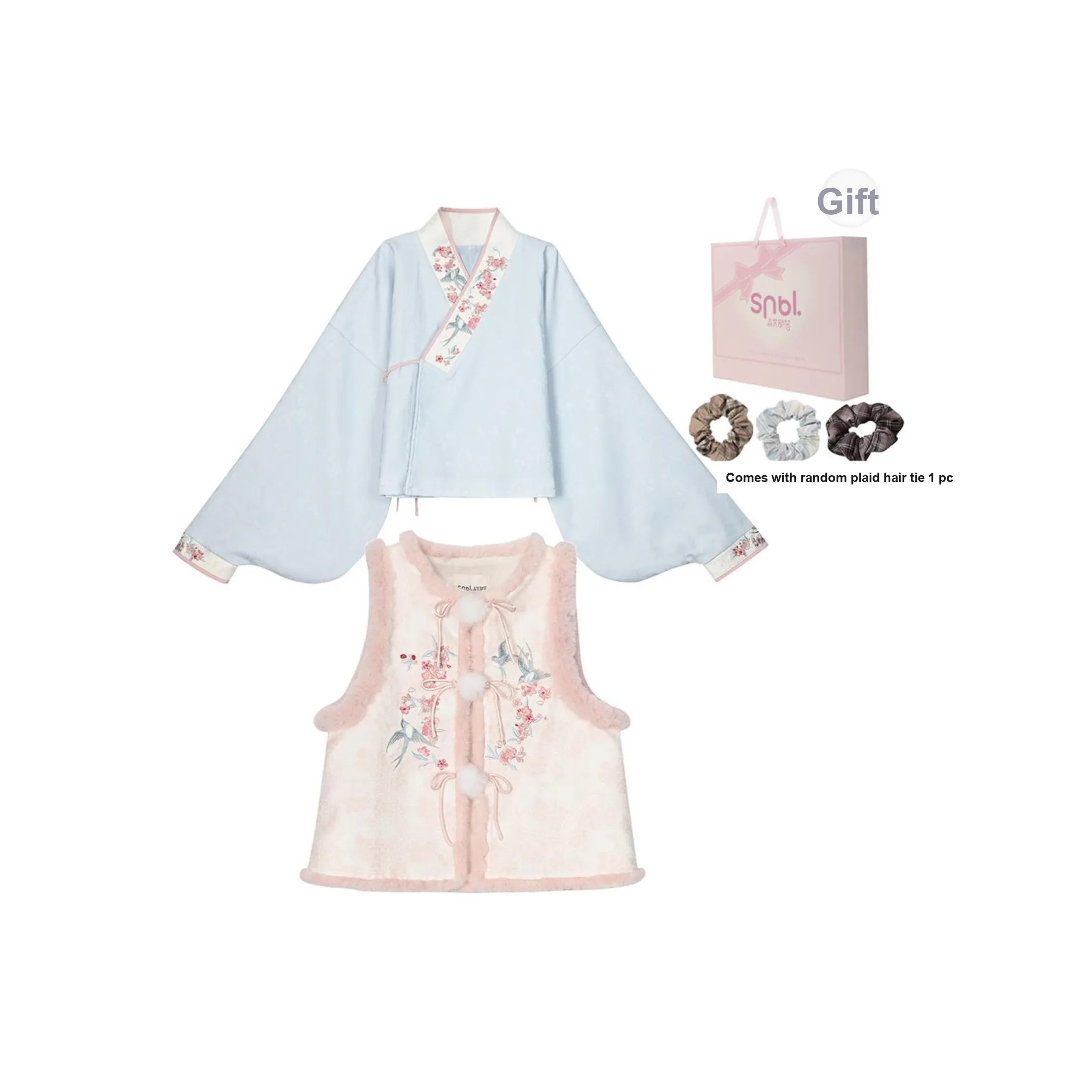 Snbl Рубашка+Жилет Женские Ханьфу