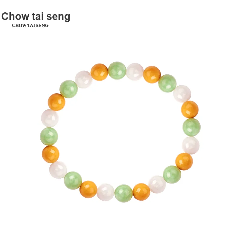 CHOW TAI SENG Glutinous Jade Jadeite Bracelets Unisex-1