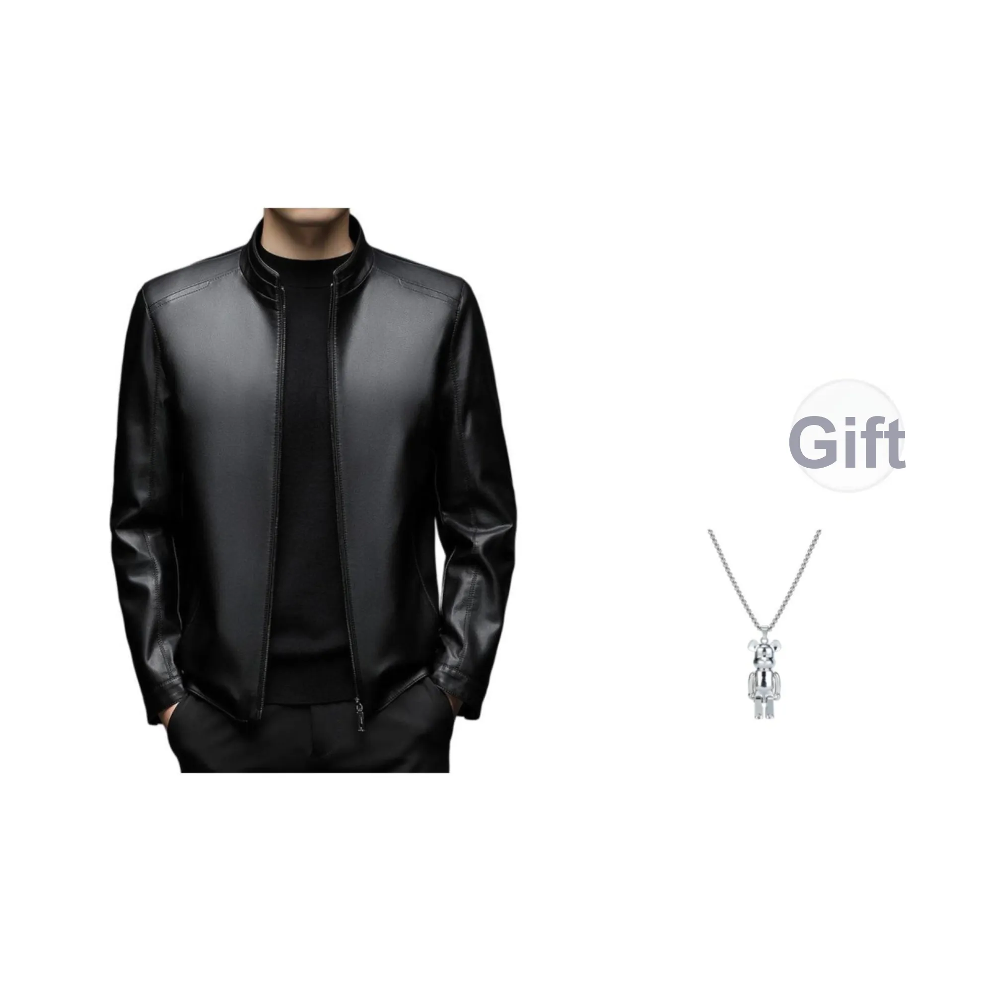 TUCANO Черные Мужские Кожаные Куртки