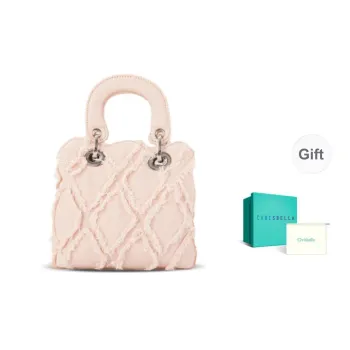 CHRISBELLA Fabric Crossbody Bag Medium Size Women's Blue/Pink