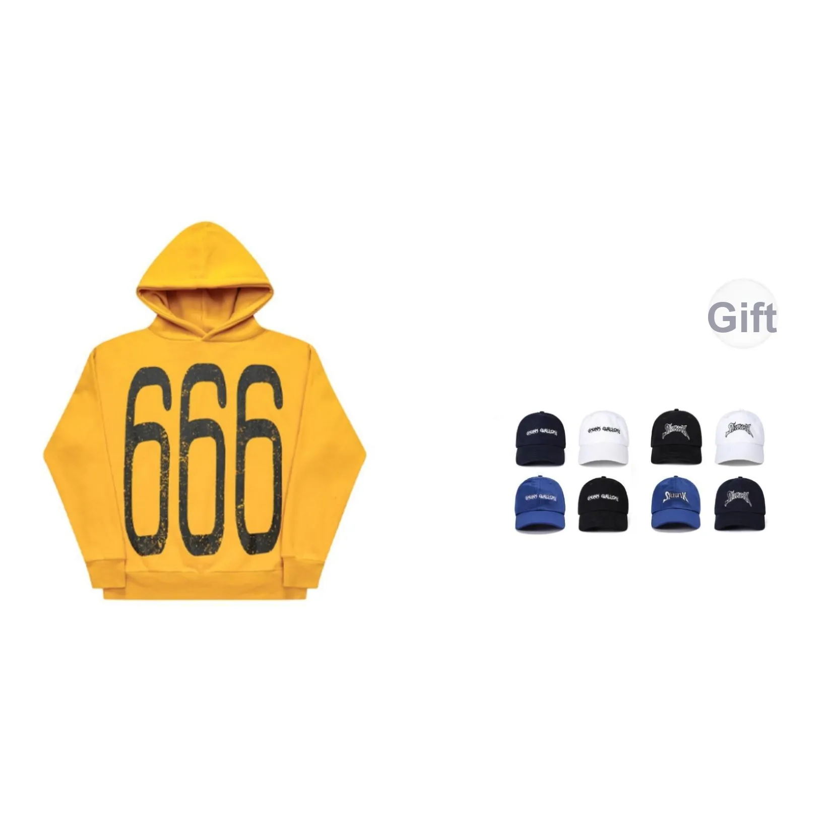 SKUNK GALLERY Толстовка Унисекс Желтая