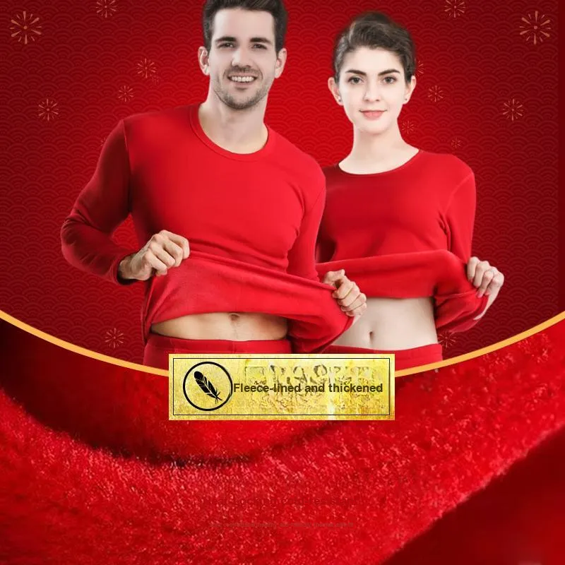 H YXIANG Thermal Set Unisex Red-1