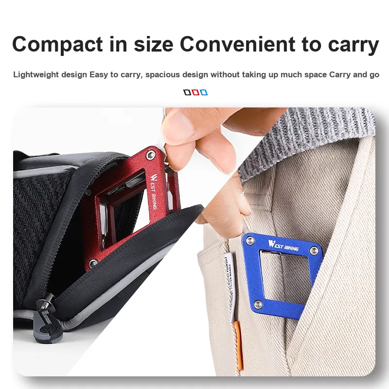 WEST BIKING Riding Equipment Toolkit Unisex Aluminum Alloy-2