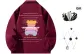Burgundy (Comes with Trendy Necklace+Crossbody Bag)