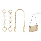Gold Camellia+Moon Extender Chain+Decorative Chain 40cm
