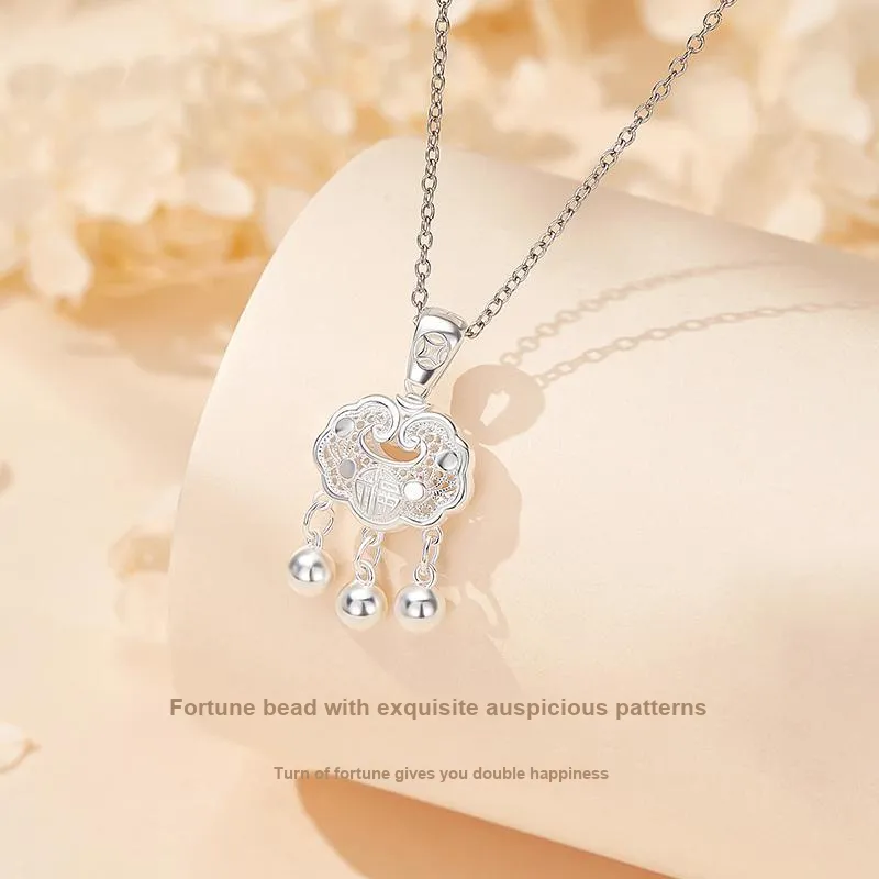PUENTE 999 Fine Silver Collarbone Chain Women's-5