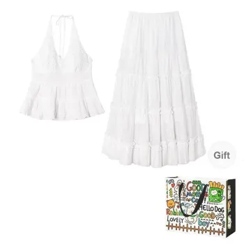 ZVJH Two Piece Skirt Sets Women's