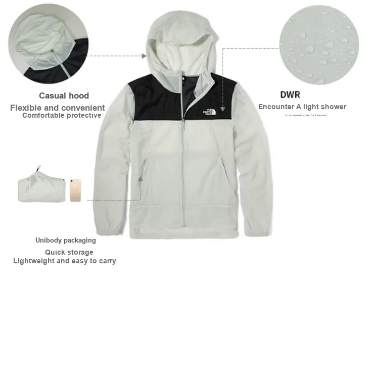 THE NORTH FACE Waterproof And Windproof Sun Protection Clothing Men's White-7