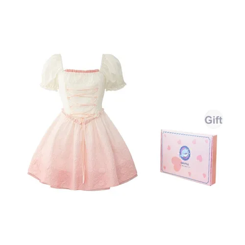 Tokyo Season Короткий рукав Платье Весна и Лето Женское Набор в подарочной коробке Розовый Ограниченный Love Letter