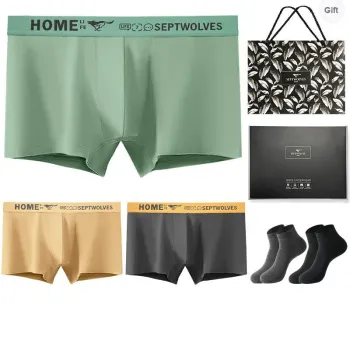 SEPTWOLVES Underwear Gift Boxes Men's 3 Pack+Free Shopping Bag